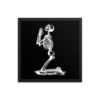 Skeleton Praying Vintage Framed Poster - Image 4