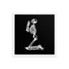 Skeleton Praying Vintage Framed Poster - Image 13